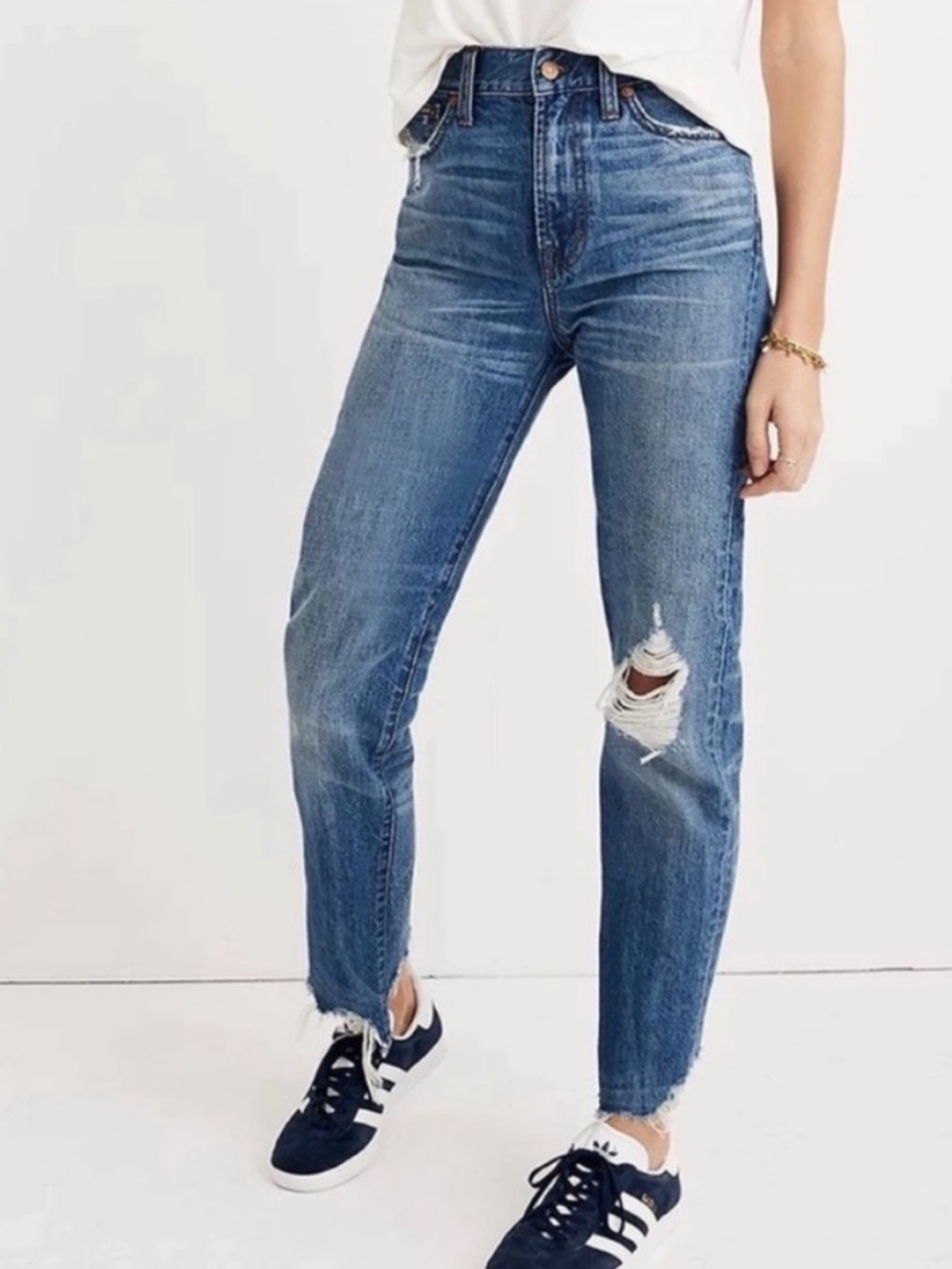 Madewell Blue Distressed The Perfect Summer Jean  Jeans
